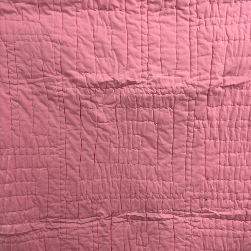 Pottery Barn Kids Patchwork Floral Butterfly Quilt Wall Hanging Pink 33x46